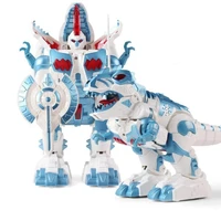 RC Deformation Dinosaur One-Key Deformation Robot Light Music Children's Electric Educational Dinosaurs Toy  English Version 1