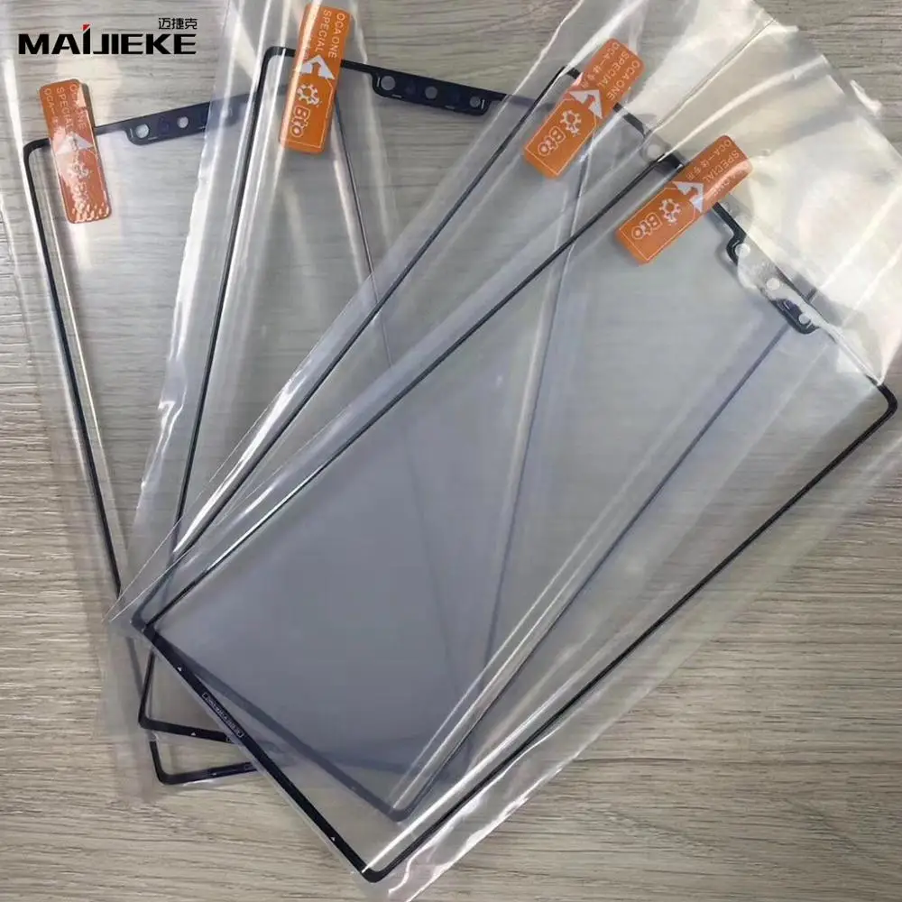 Черное переднее внешнее стекло для ЖК-экрана с заменой OCA Huawei P40 Pro P30 Mate 30