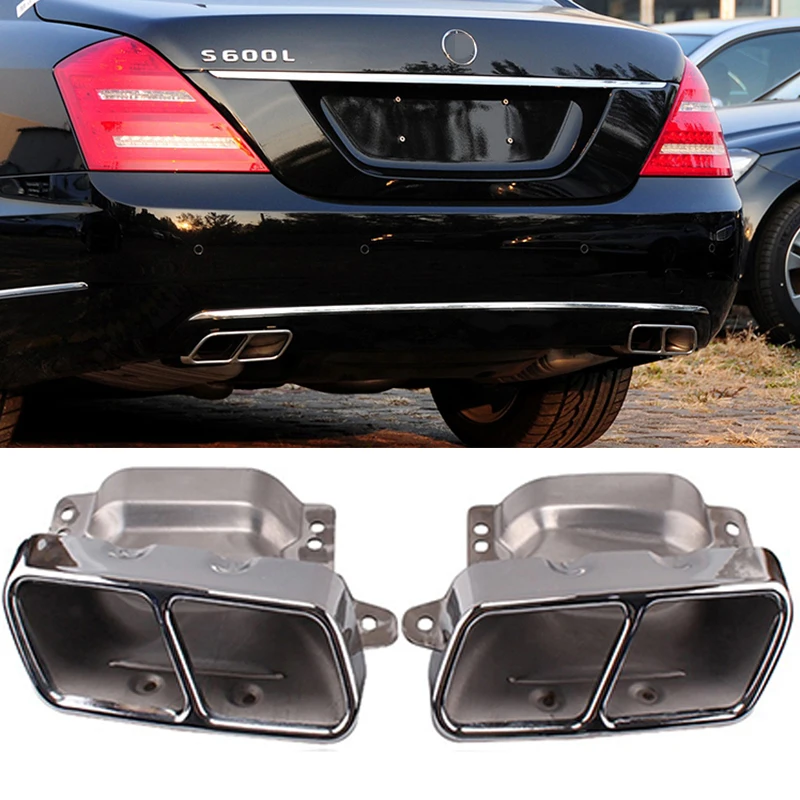 

2PCS Exhaust Tailpipe Trims cover for Mercedes W164 W221 Benz ML280 ML300 ML320 ML350 ML420 ML450 ML500 ML550 ML63 Accessories