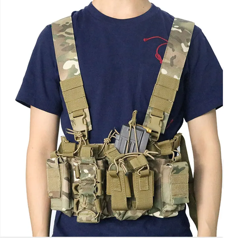 

Tactical Chest Rig Airsoft Paintball Carrier Vest Pack Pouch Military Lightweight Duty Vest Bag Outdoor Sports Hunting Equipment