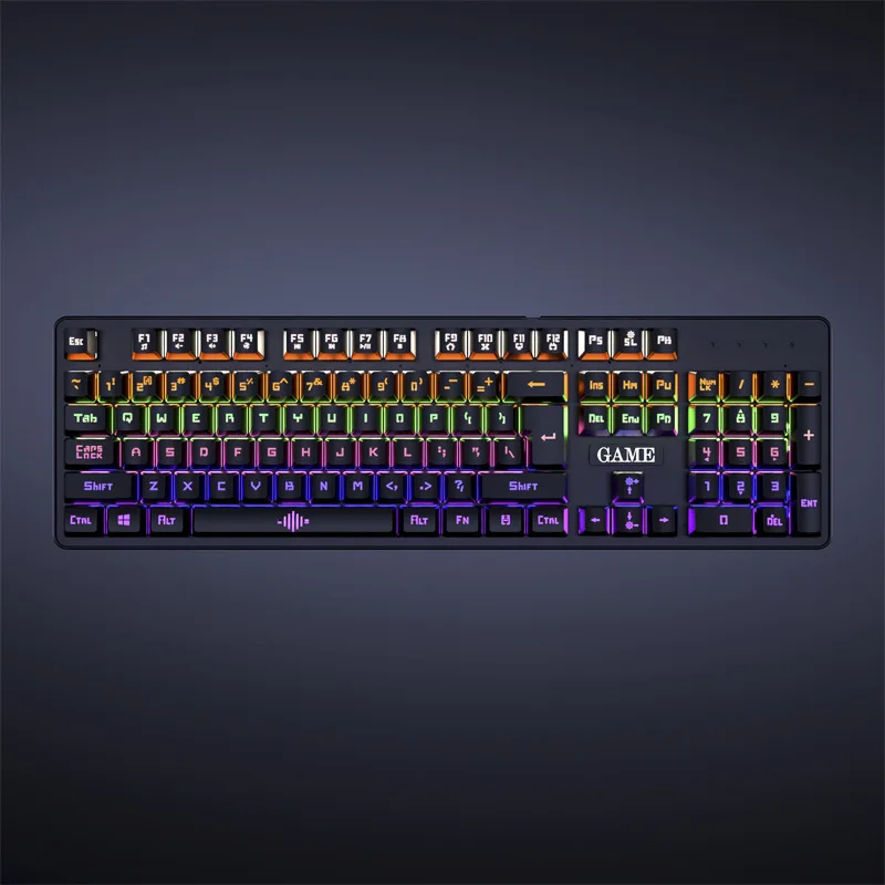 

Free Wolf K30 Machinery Keyboard Computer Game Shining Really Mechanical Keyboard