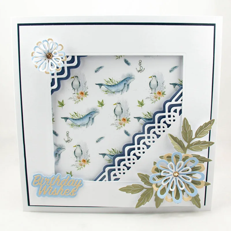 Unique Flowers Metal Cutting Dies Flowers Decoration Die Cut For Card Making DIY Decoration New Embossed Crafts Cards