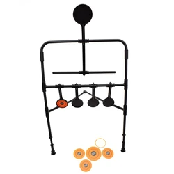 Pistola de aire giratoria de reinicio automático para niños y niñas, objetivo de plástico para Paintball, 5 Placas