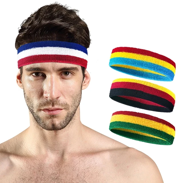 Men Women Headband Sport Sweat Hair Bands Forehead Protection Running  Fitness Yoga Tenis Elastic Sweatband - AliExpress