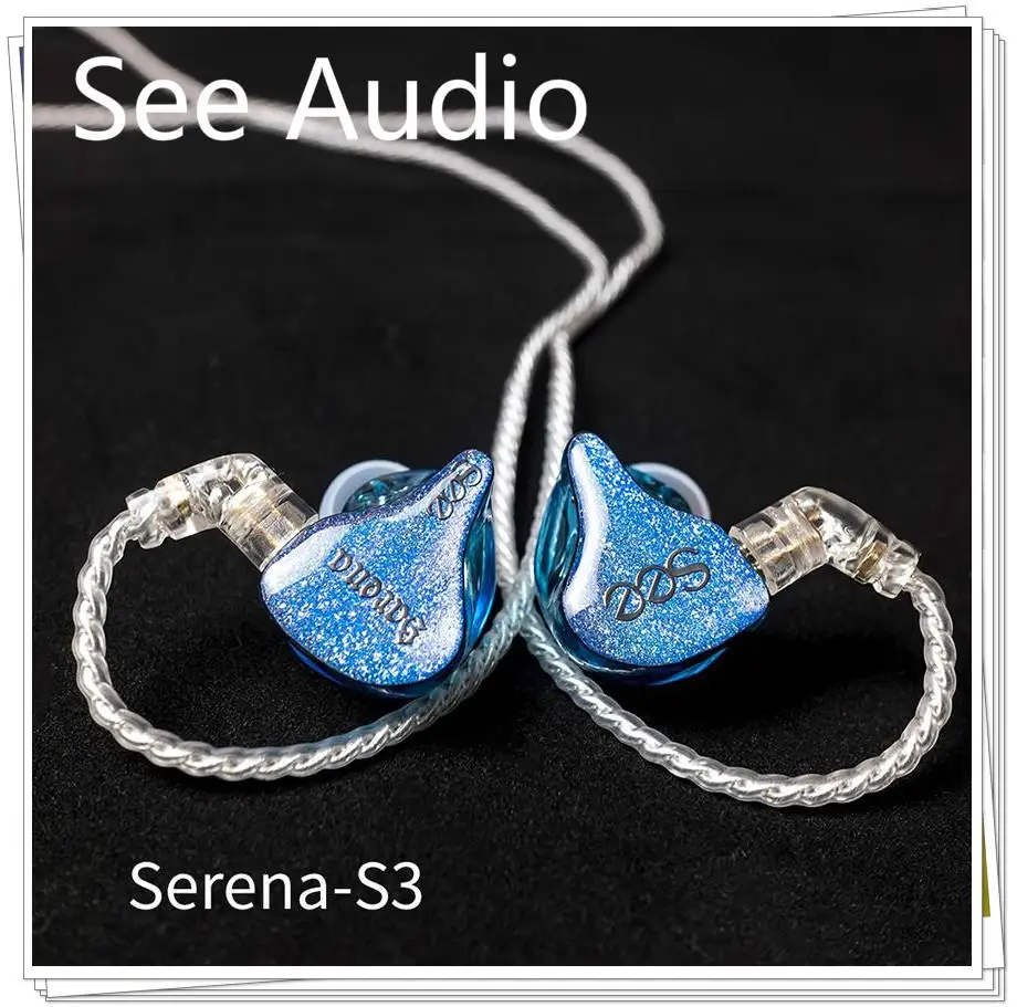 SeeAudio Serena S3 3BA Knowles Balanced Armature Tuning Customize HIFI Music Monitor DJ Studio ACG Audiophile Earbuds Earphones