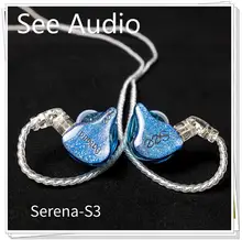 SeeAudio Serena S3 3BA Knowles Balanced Armature Tuning Customize HIFI Music Monitor DJ Studio ACG Audiophile Earbuds Earphones