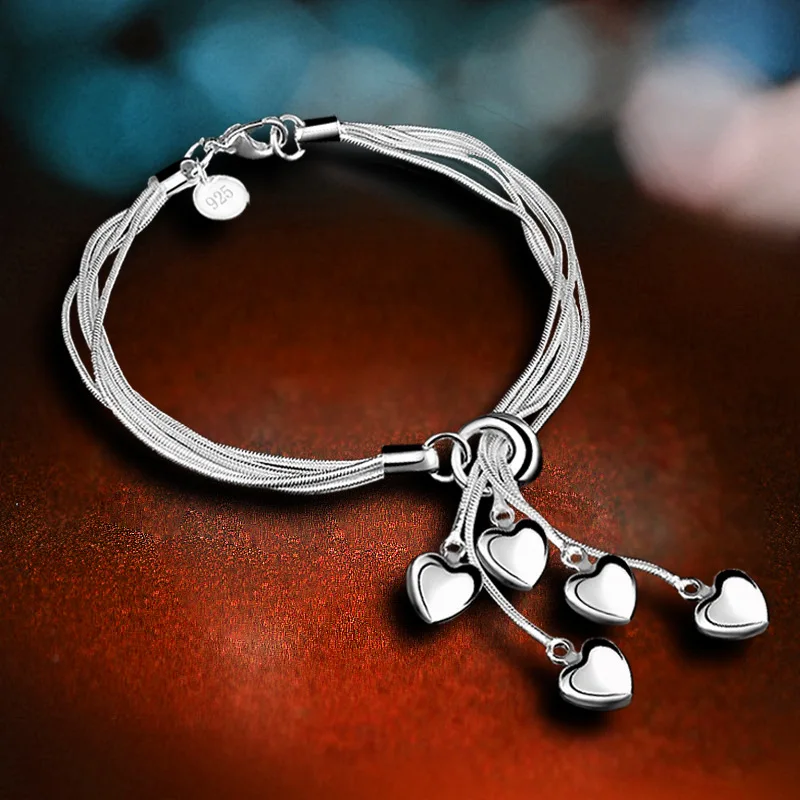 XIYANIKE 925 стерлингового серебра новые модные очаровательные браслеты для женщин модные элегантные Свадебные украшения Аксессуары