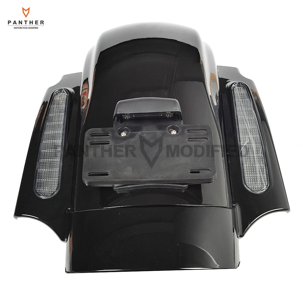 Черный мотоцикл CVO СТИЛЬ заднее крыло система чехол для Harley Davidson Touring Electra Glide 2009-2013