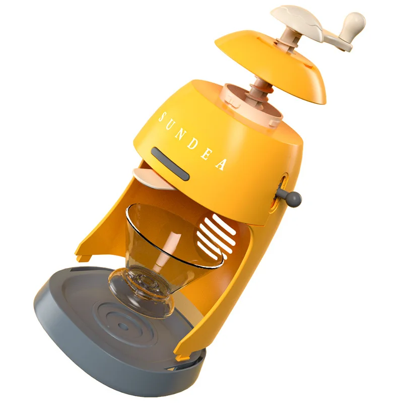 Puxida Manual Color Mud Gel Plasticine 4 Shape Ice Cream Machine High Imitation Mold Tool  For 3+ Children DIY Pretend Play Set