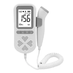 Upgraded 3.0MHz Fetal Doppler Heart Rate Monitor Ultrasound Pregnancy Fetus Heartbeat Detector Baby Care Stethoscope