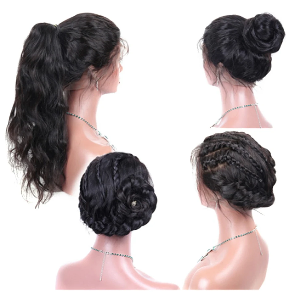 28 30 inch wig 360 Lace Frontal Wig Pre Plucked With Baby Hair Brazilan straight lace wig Remy Human Hair Wigs For Black Women