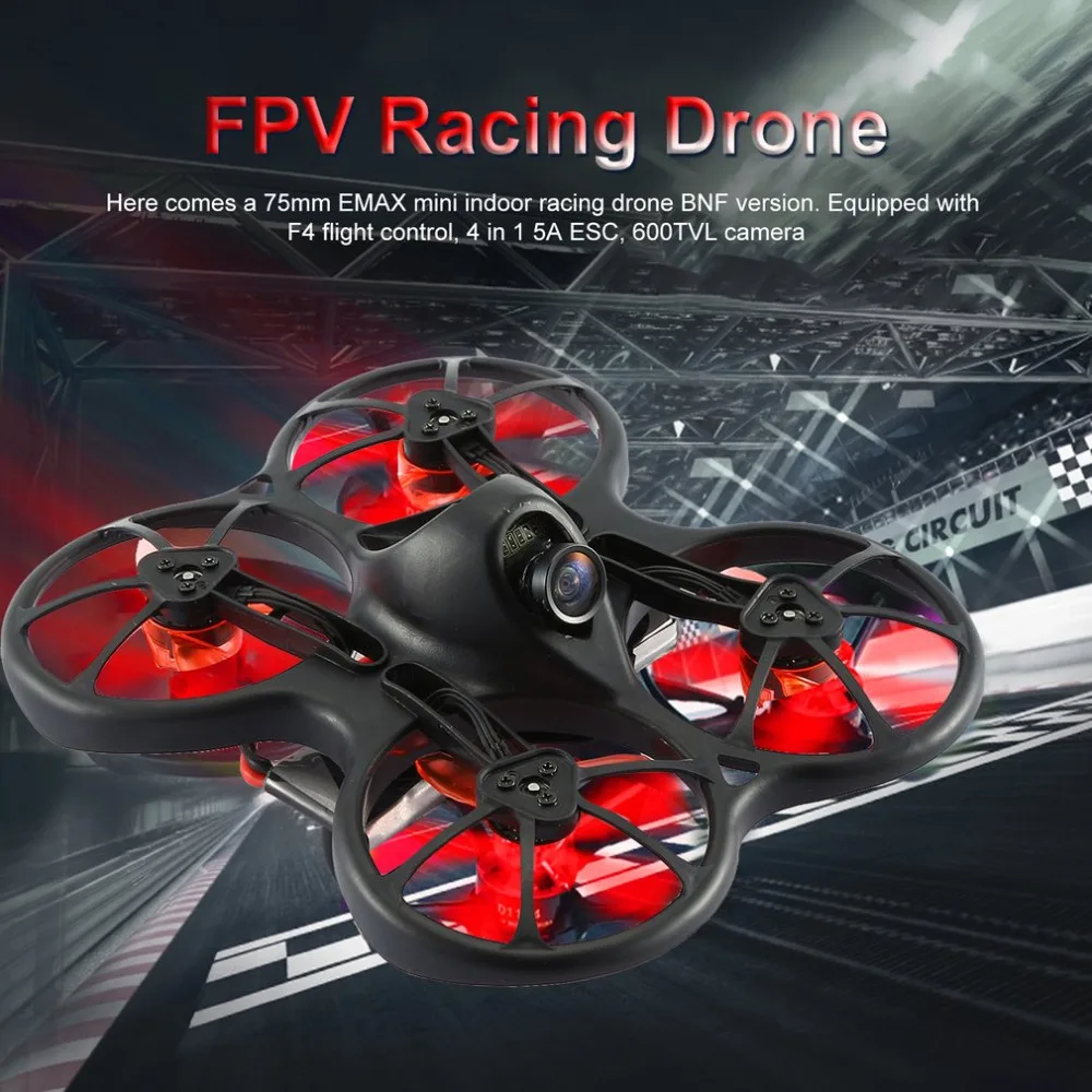 Tinyhawk Мини Крытый FPV гоночный бесщеточный Дрон 37CH 20mW 4 в 1 5A F4 Контроллер полета 600TVL камера RC Дрон