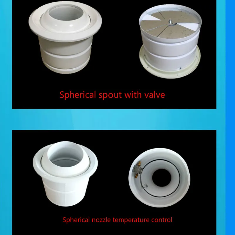 250-315mm Aluminum alloy spherical nozzle Round Diffuser Ducting Ventilation CoverAluminum alloy stainless
