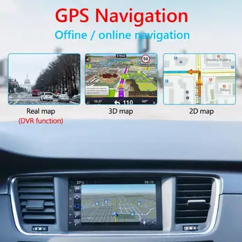 

9218S Upgraded 2 DIN Android 9.1 Radio Double Car Stereo GPS Navigation Bluetooth WiFi USB Radio Head Unit Driving Speed Display