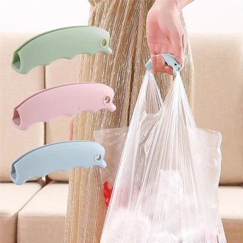 

1Pcs Grocery Shopping Bag Silicone Lifting Holder Handle Grip Easy Carrying Tool Non-slip Grooves Surface Carrier