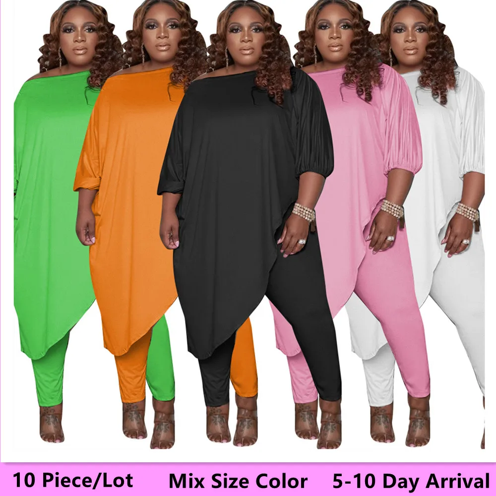 L-5xl Bulk Items Wholesale Plus Size Pants Sets Women Mix Size