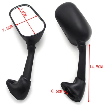 

Motorcycle Aluminum Rearview Mirrors for Yamaha 5VY-26280-00 5VY-26290-00 YZF R1 2004-2006