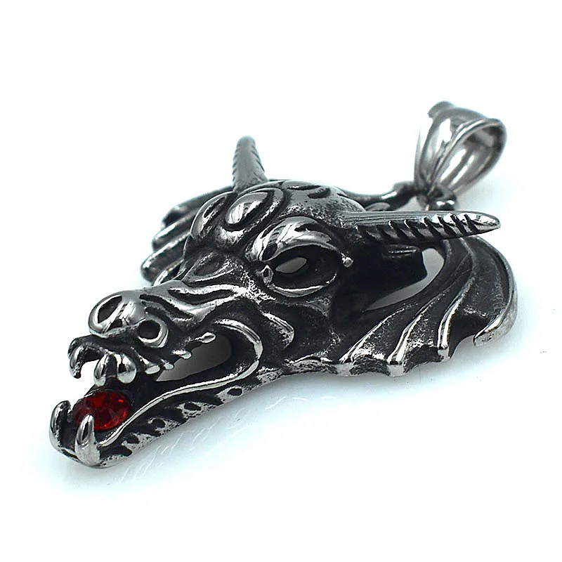 316L Stainless Steel Pendant Dragon Head Shape Necklace For DIY Car Bag Belt Trinkets Jewelry Accessories Wholesale | Украшения и