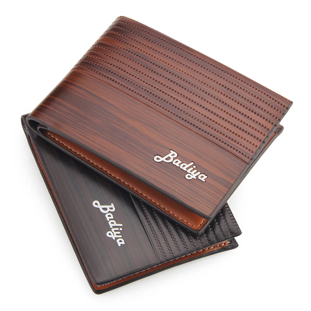 

Casual Short Men's Wallets Vintage Pu Leather Business Small Card Wallet Bifold Slim Purses Multi Credit Cards Holders Male