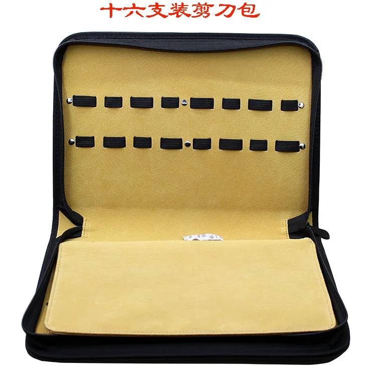 

Hairdressing Scissors Toolkit 16 Sticks Scissors Bag Clutch Bag Pet Scissors Toolkit