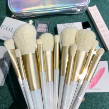 

FOCALLURE 12pcs Makeup Brushes Set Professional With Bag Eyeshadow Make up Brush Tool Set Cosmetic Handbag Soft