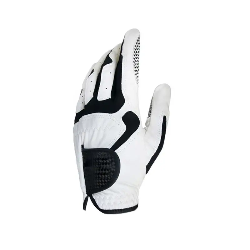 left hand (white) 24 ярдов мужские левые перчатки для гольфа синие микрофибры нескользящие дышащие спортивные перчатки обучение гольфу аксессуары - Цвет: left hand (white)