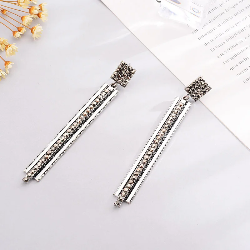 Женские винтажные серьги MAIKALE большие классические в форме капли из сплава