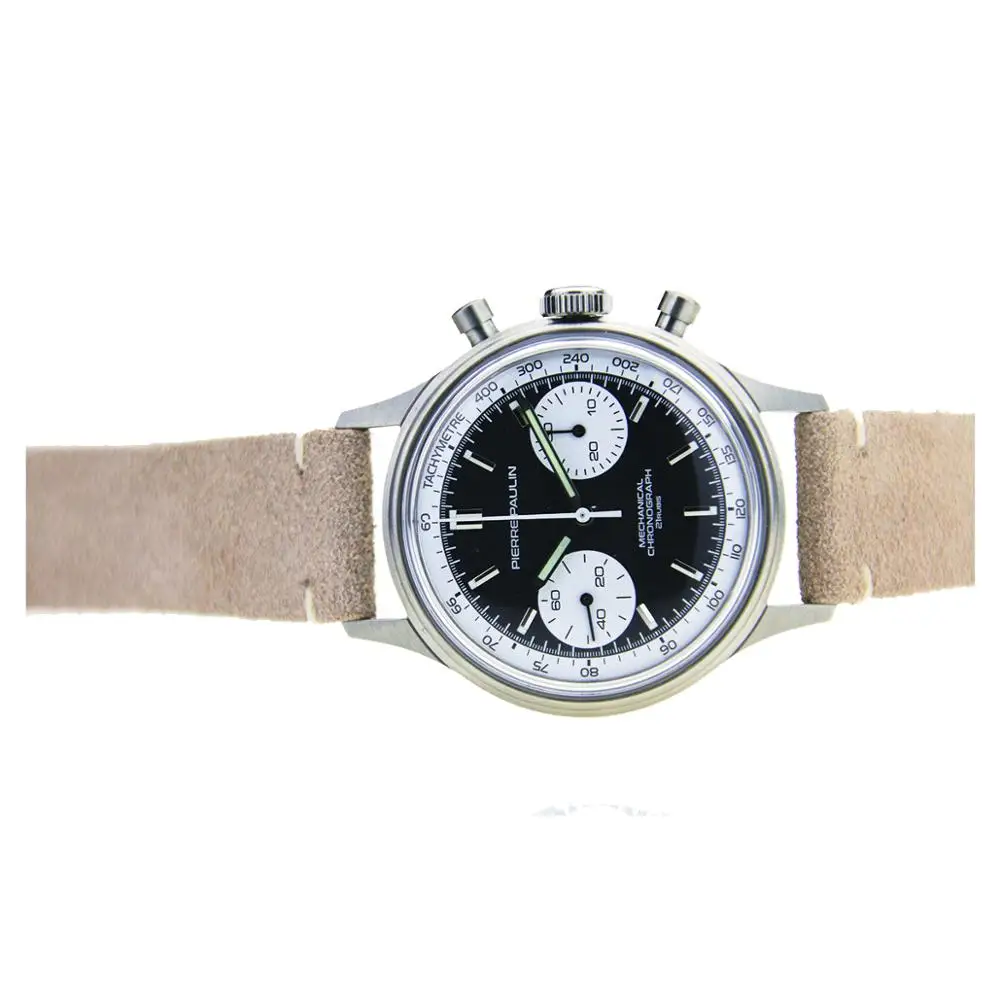 MERKUR FOD Pierre Paulin movimento Gabbiano 1963 Cronografo Meccanico mens  orologio Pilota Collo di Cigno Miliare Pilota B-uhr Flieger - AliExpress