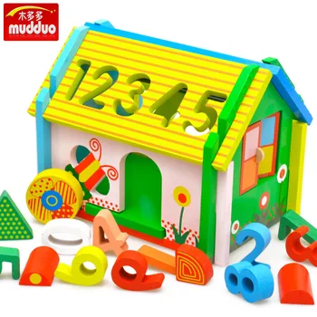 

Children Kids Wooden Toy Disassembly Assembly Numbers House Large Size Acumen Estates Are Porous Cognitive Early Childhood Educa