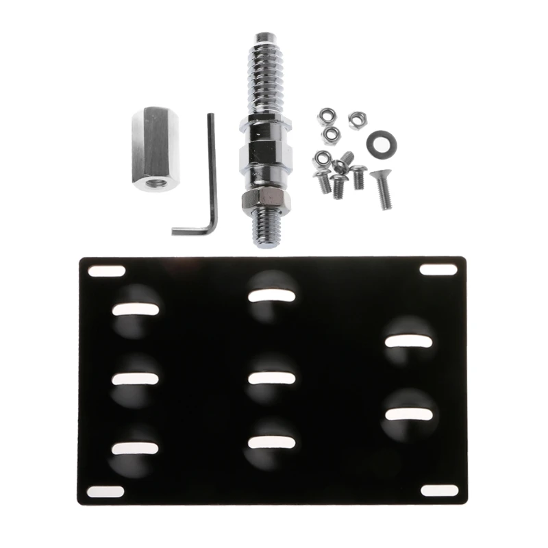 

NEW Front Bumper Tow Hook License Plate Mount Bracket Holder For BMW 1 3 5 6 7