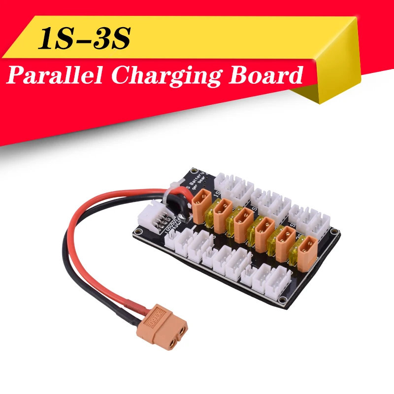 1S3S XT30 Plug Lipo Battery Parallel Charging Board with 6pcs XT30 to