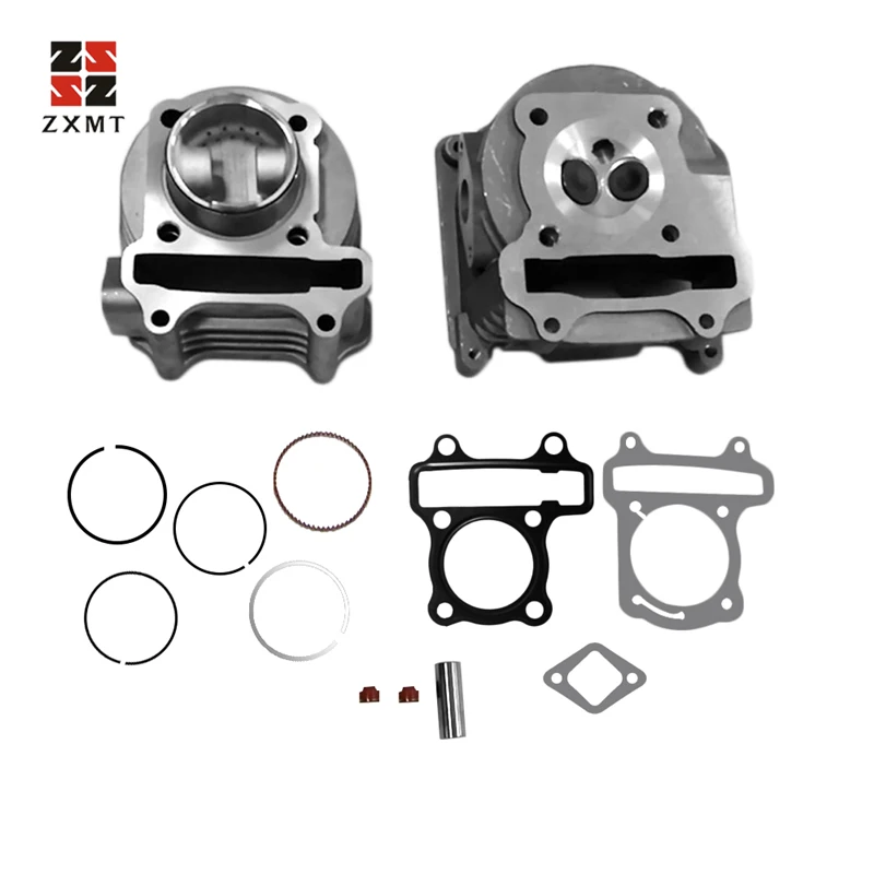 

100cc 69mm Big Bore Kit Cylinder Head Piston Rings Set Chinese Scooter 50cc 60cc GY6