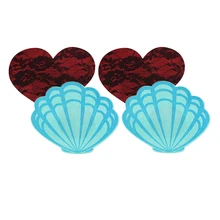 20 пар, одноразовые накладки на соски, женские накладки в форме сердца, Одноразовые наклейки на грудь, Сексуальные Ленты, накладки на бюстгальтер, Pastie для женщин, нижнее белье