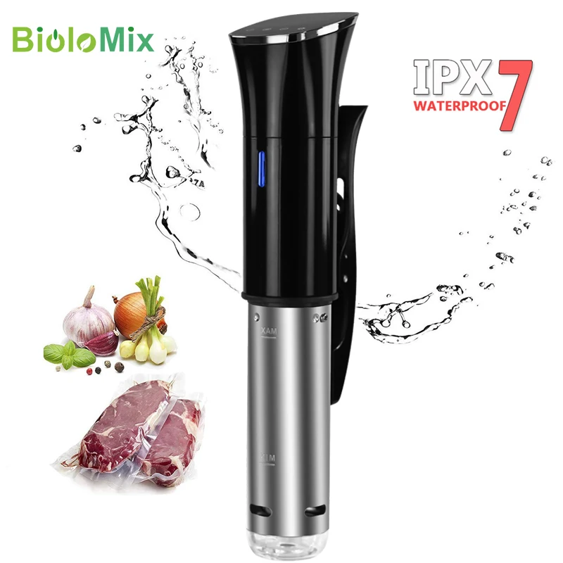 

Biolomix 2nd 1800W IPX7 Waterproof Sous Vide Immersion Circulator Vacuum Slow Cooker with LCD Digital Accurate Control