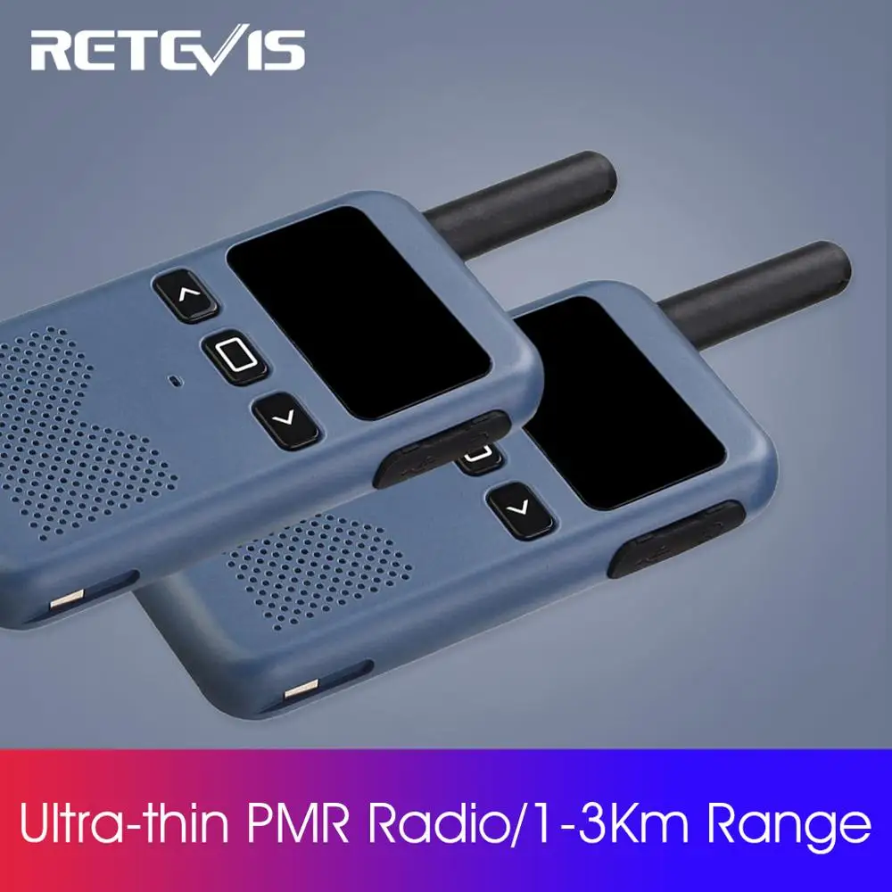 Рация Retevis RB619/RB19 PMR446/FRS Type C зарядный экран дисплей двухсторонний радиоприемник VOX
