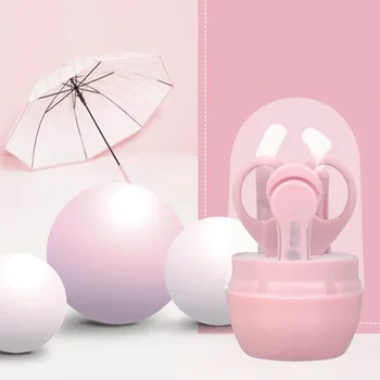 

Nail Care 4 Pcs Baby Nail Clipper Set Safe Tweezers and Nail File Baby Nail Care Set for Newborn Infant Toddler Kids Safety ABS