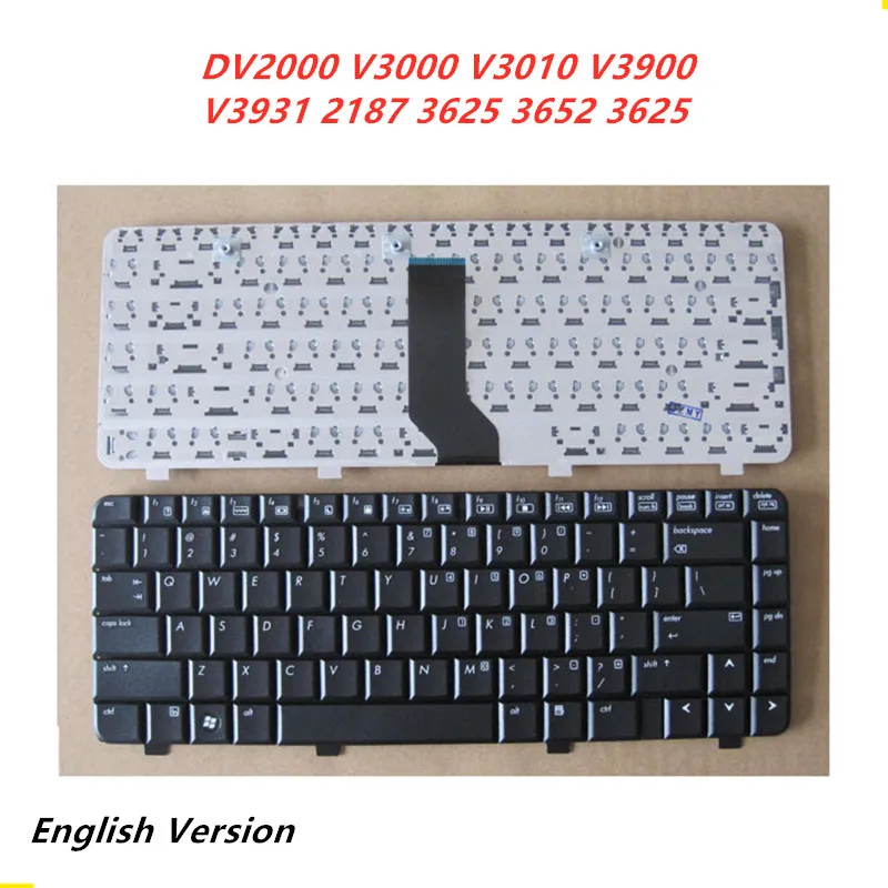Ноутбук английскую клавиатуру для HP DV2000 V3000 V3010 V3900 V3931 2187 3625 3652 Тетрадь замена