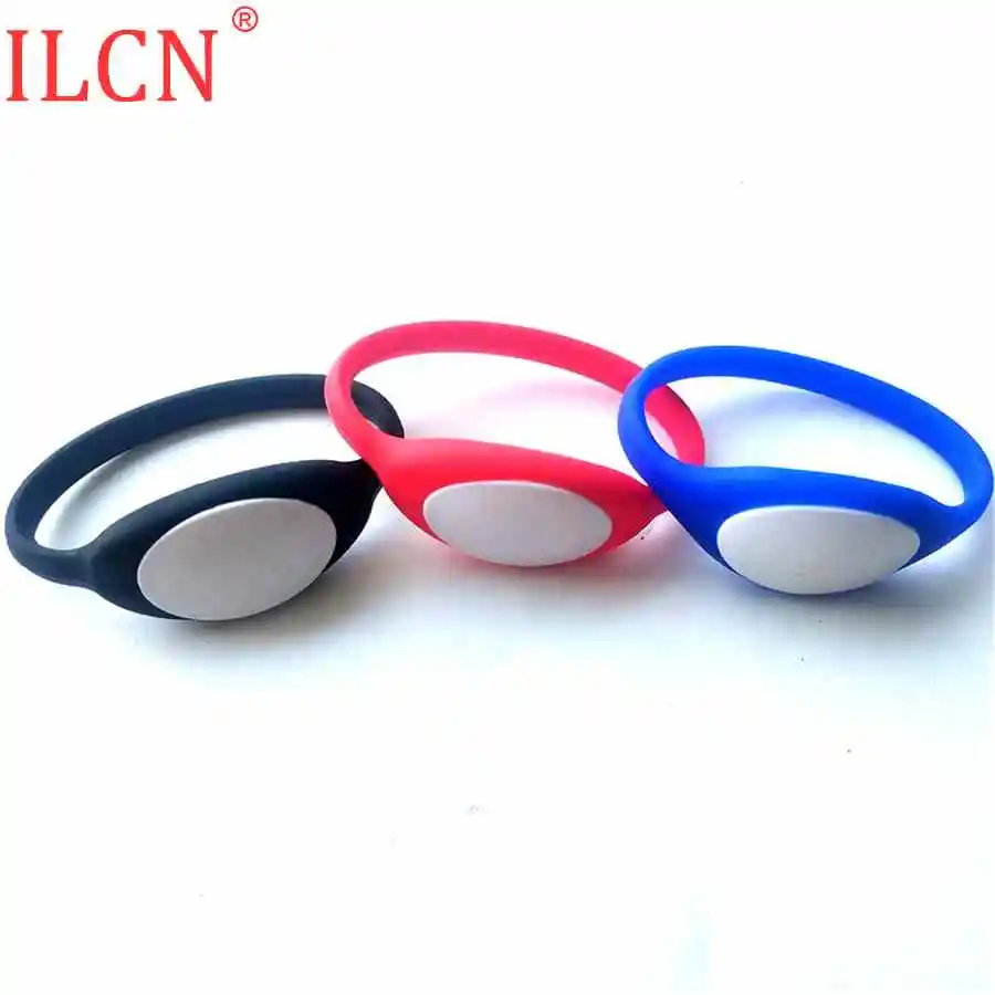 125 кГц ID Водонепроницаемый кремнезем брелок красный синий черный только для чтения браслет метки-маркеры RFID EM4100 TK4100 контроль доступа Быстрая