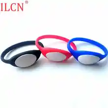 125 кГц ID Водонепроницаемый кремнезем брелок красный синий черный только для чтения браслет метки-маркеры RFID EM4100 TK4100 контроль доступа Быстрая