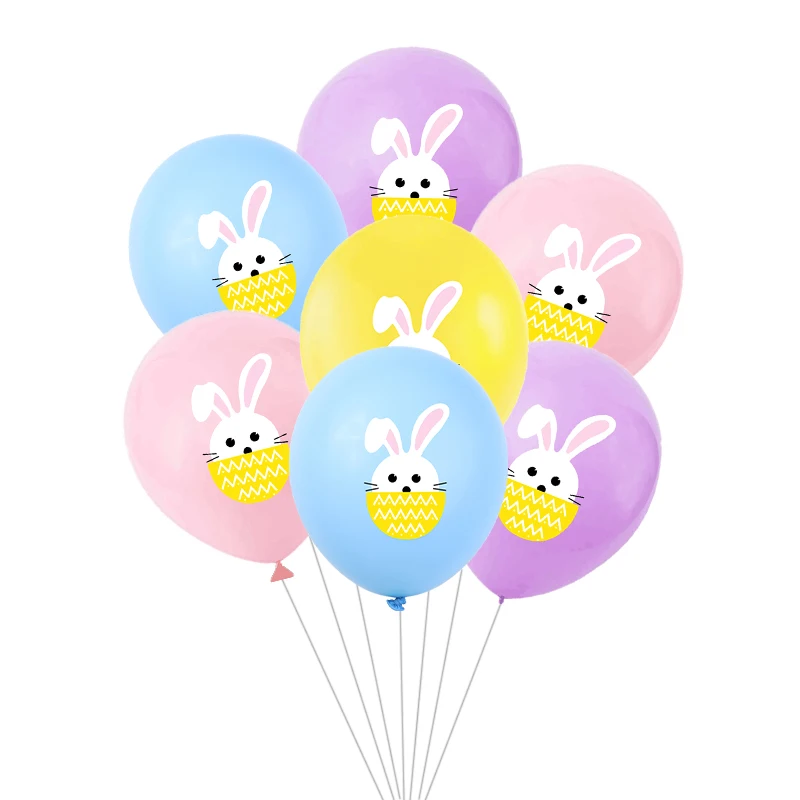 10шт Easter шары светло розовые синие фиолетовые 12 дюймов Latex кролик воздушного шар