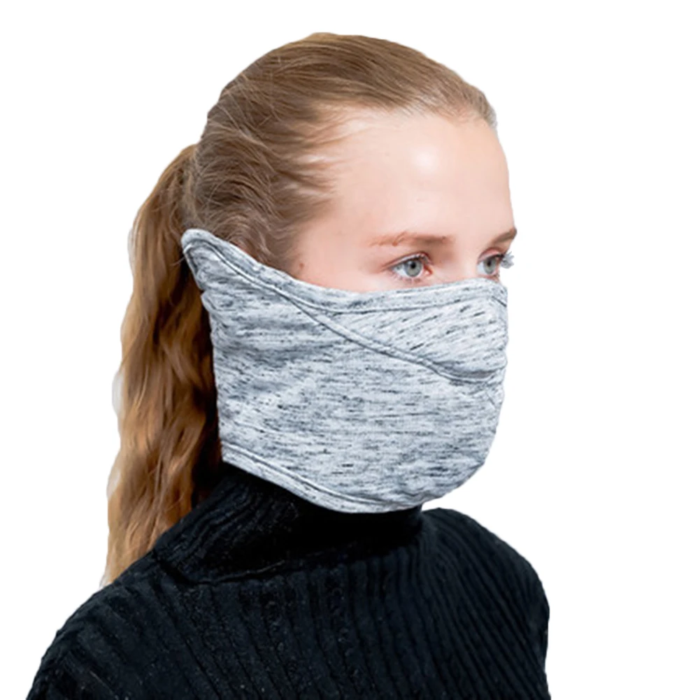 Light grey Зимняя Маска для лица ветрозащитная Ушная грелка с ушной раковиной для спорта на открытом воздухе EDF88 - Цвет: Light grey