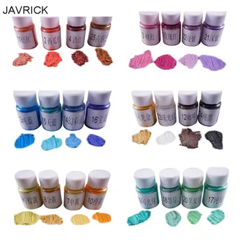 

4 Pcs/set DIY Crystal Epoxy Pearlescent Powder Slim Material Mica Glitter Crystal Mud Filler