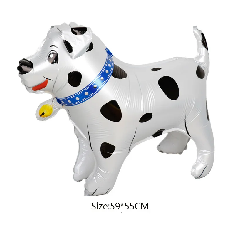 1pc dog 4D сборные воздушные шары из фольги в виде динозавра, шары в виде единорога для детей на день рождения, вечерние шары в виде животных - Цвет: 1pc dog