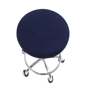 

Solid color Chair Cover Round Chair Cover Elastic Seat Cover Home Chair Slipcover Round Chair Bar Stool Floral Printed