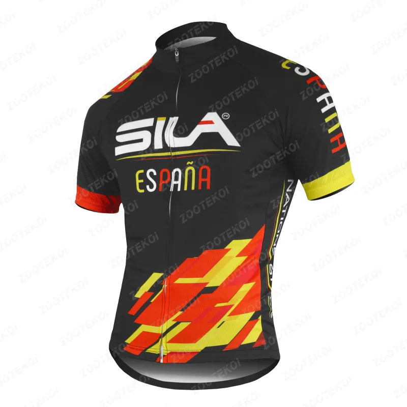 

Sila Men Short Sleeve Cycling Jersey Summer Quick Dry Bikeing Clothing Breathable Ropa Ciclismo Bicycle MTB Shirt Outdoor Sports