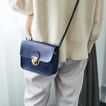 

Bag 2020 Korean version of the new female bag lock small square bag shoulder messenger bag ladies bag women leather handbags