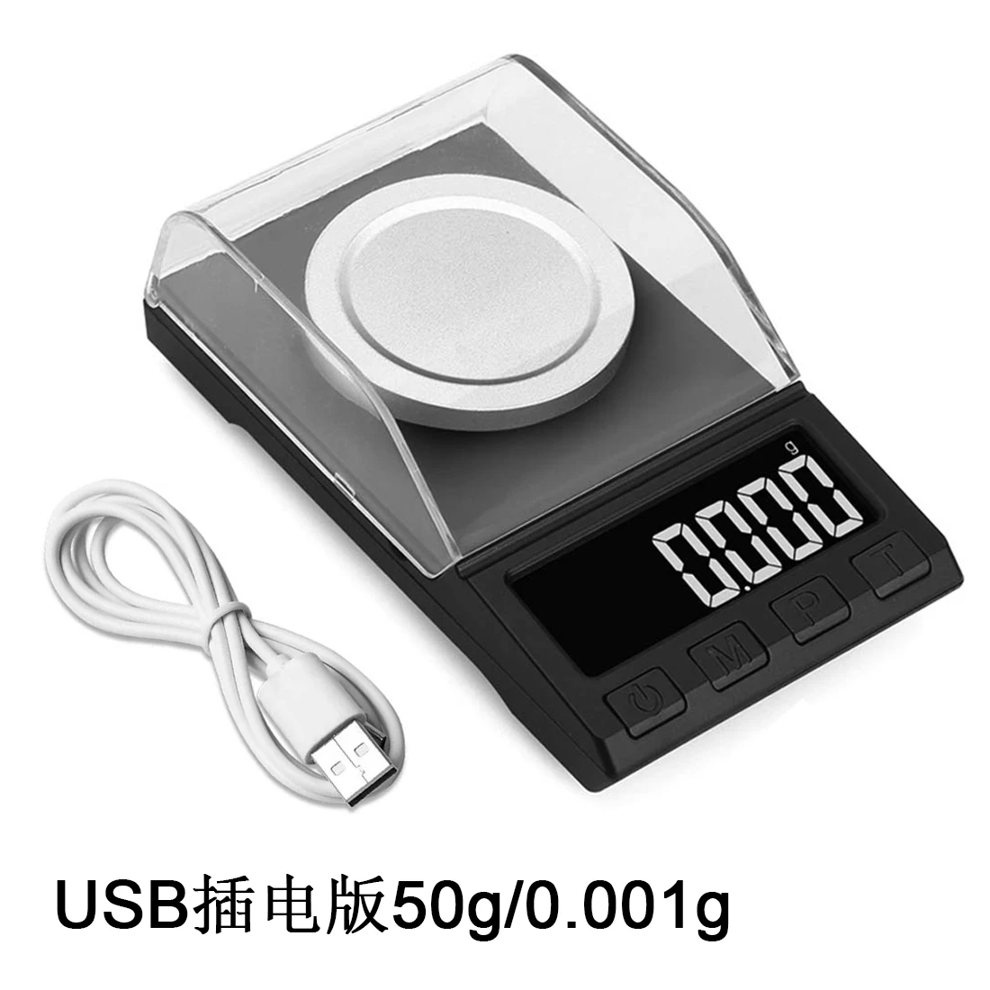 20/50 г/100g x 0,001g зарядка через usb весы для драгоценных камней, выполненные из ЖК-дисплей цифровые карманные прецизионные электронные весы лекарственные лабораторные весы весят - Цвет: JJ11322 50g Plug-in