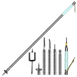 Hinking Trekking Pole Walking Sticks  Defense Stick  Multifunctional Folding Ultralight  Pole Outdoor Mountain-climbing Stick