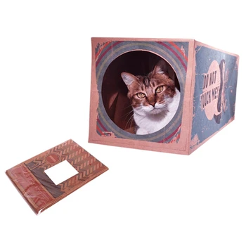 

Paper Scratching Pad Cat Scratcher Cat Bed Lounge Cardboard Pet Cat Scratching Board House Grinding Claw Device corrugated paper