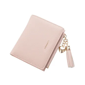 

2020 Tassel Women Wallet Small Cute Wallet Women Short Leather Portefeuille Female Purse Clutch Women Wallets Zipper Cash Purses